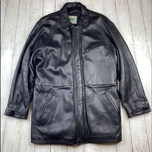 Forest Club by Rainforest Men's Leather Coat Sz M